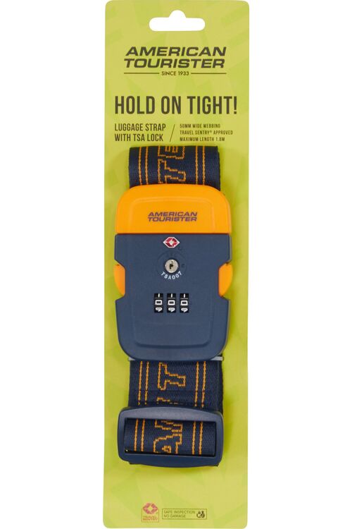 CINTA EQUIPAJE NAVY/ORANGE UNICA