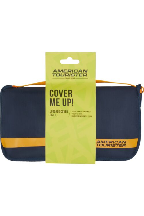 FUNDA MALETA NAVY/ORANGE L