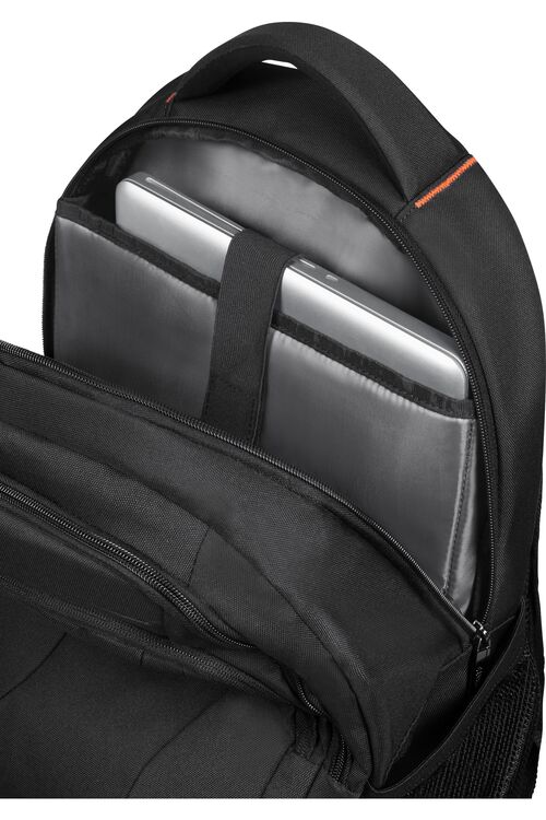 MOCHILA AT WORK 15.6'' BLACK ORANGE