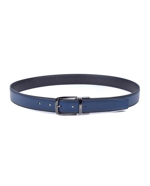 CINTURON CLASICO REV. NEGRO/AZUL 95 CM
