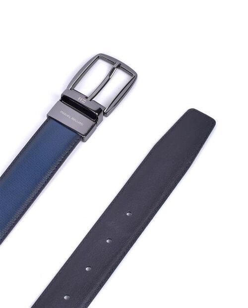 CINTURON CLASICO REV. NEGRO/AZUL 95 CM