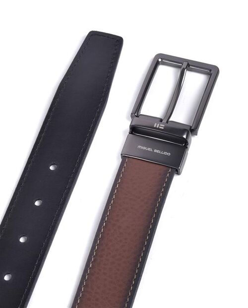 CINTURON BELLIDO CLASICO 95CM NEGRO/MARRON