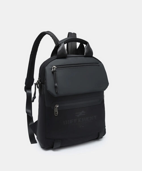 MOCHILA PANEL FRONTAL DOBLE BASTIAN PEPE MOLL NEGRO