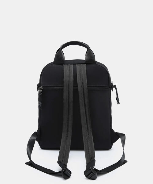 MOCHILA PANEL FRONTAL DOBLE BASTIAN PEPE MOLL NEGRO