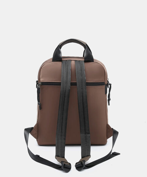 MOCHILA PANEL FRONTAL DOBLE BASTIAN PEPE MOLL MARRÓN