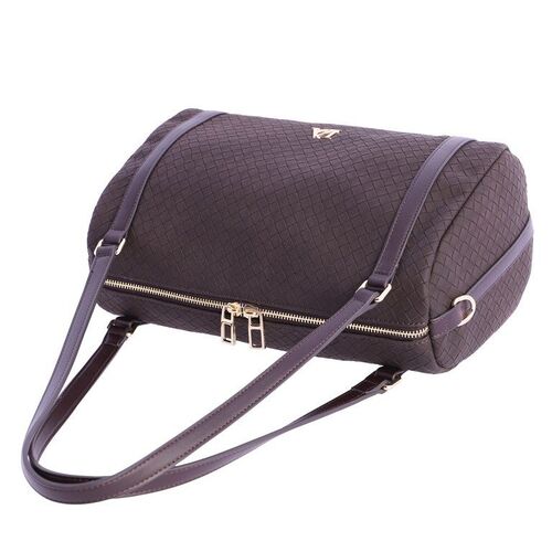 BOLSO ESTRUCTURA RECTANGULAR DON ALGODÓN MARRON