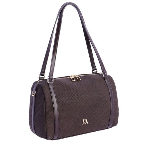 BOLSO ESTRUCTURA RECTANGULAR DON ALGODÓN MARRON