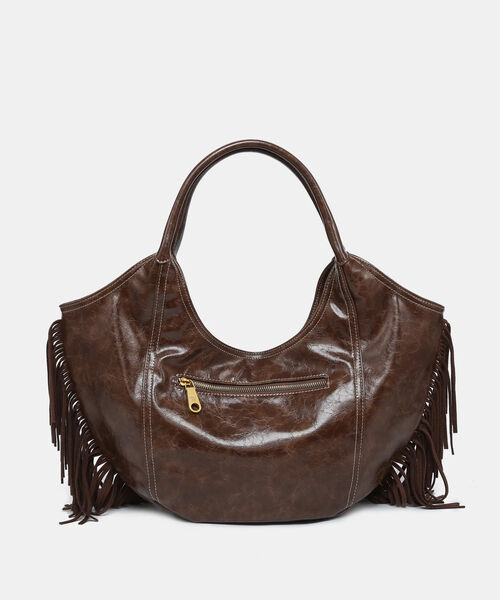 BOLSO FLECOS LATERALES PEPE MOLL MARRÓN