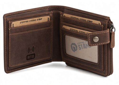 BILLETERA CON SOLAPA HUNOR STAMP