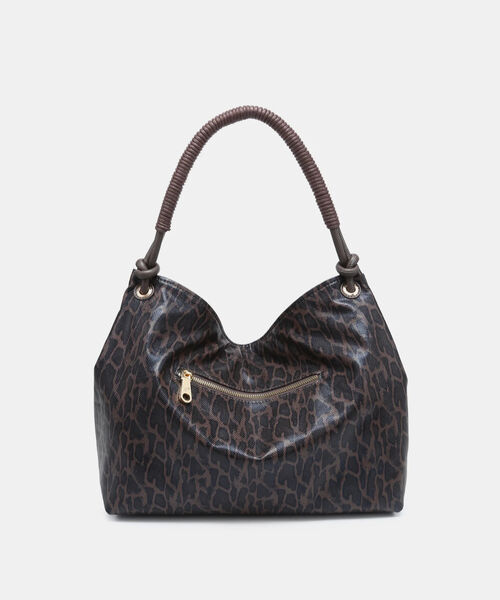 BOLSO DE HOMBRO ELLEN ASA ENROLLADA PEPE MOLL MARRÓN