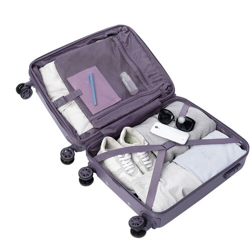 MALETA CABINA BAZY+ RELIEVE CURVO TOTTO MORADO