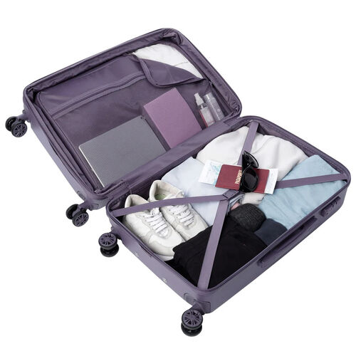MALETA CABINA BAZY+ RELIEVE CURVO TOTTO MORADO