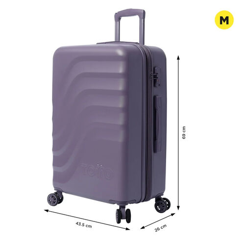 MALETA CABINA BAZY+ RELIEVE CURVO TOTTO MORADO