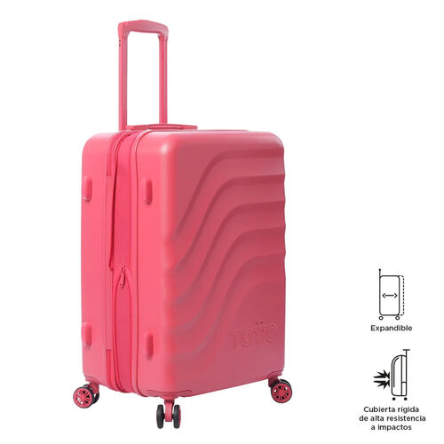 MALETA BAZY+ RELIEVE ONDULADO TOTTO ROJO