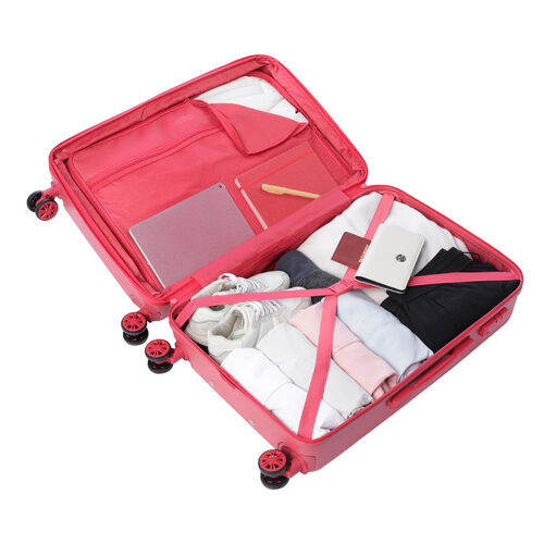 MALETA BAZY+ RELIEVE ONDULADO TOTTO ROJO