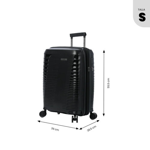 MALETA TRAVELER RELIEVE LATERAL TOTTO NEGRO