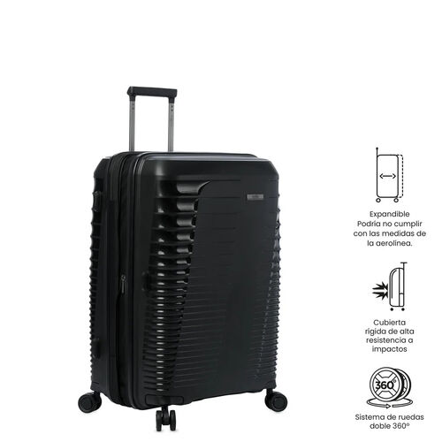 MALETA TRAVELER RELIEVE LATERAL TOTTO NEGRO
