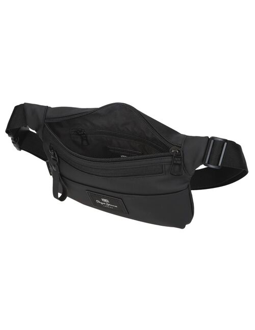 RIÑONERA DUDLEY DOBLE COMPARTIMENTO PEPE JEANS NEGRO