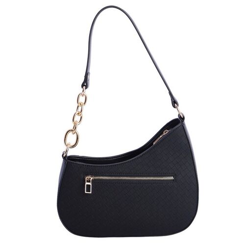 BOLSO DE HOMBRO CADENA LATERAL DEVOTA & LOMBA NEGRO