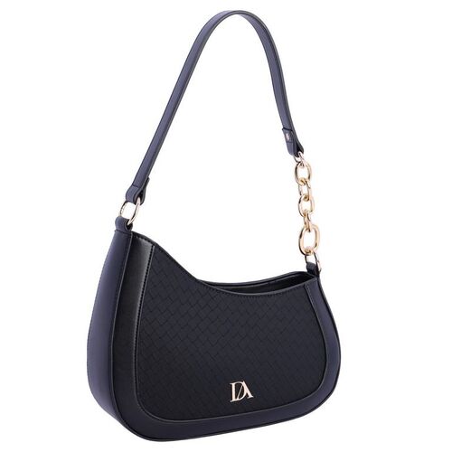 BOLSO DE HOMBRO CADENA LATERAL DEVOTA & LOMBA NEGRO