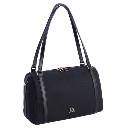 BOLSO DOS ASAS TEXTURA ENTRELAZADA DEVOTA & LOMBA NEGRO