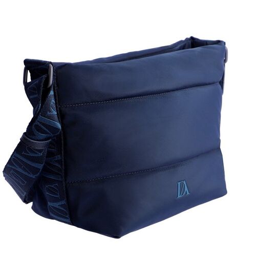 BOLSO BANDOLERA ACOLCHADO DON ALGODÓN AZUL