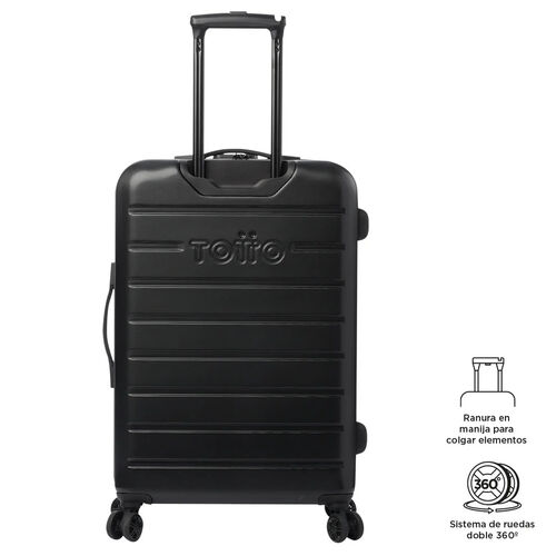 MALETA HARBOR TOTTO NEGRO 55 CM