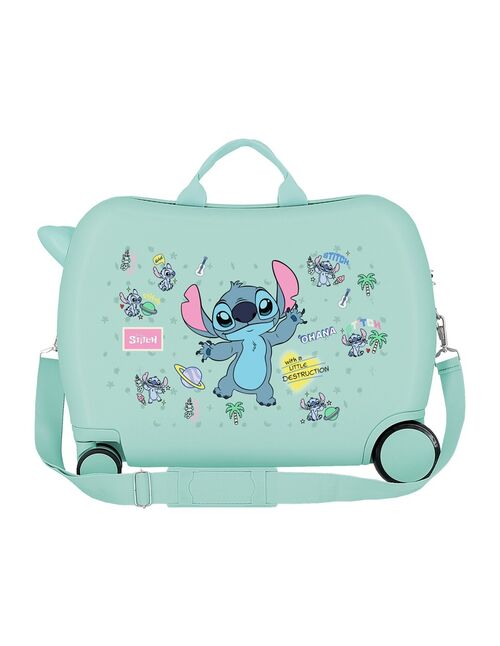 MALETA INFANTIL STITCH LITTLE DESTRUCTION DISNEY 50 CM CELESTE