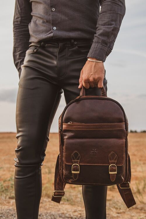 MOCHILA CAB.CRUMPLE VACUNO MARRON