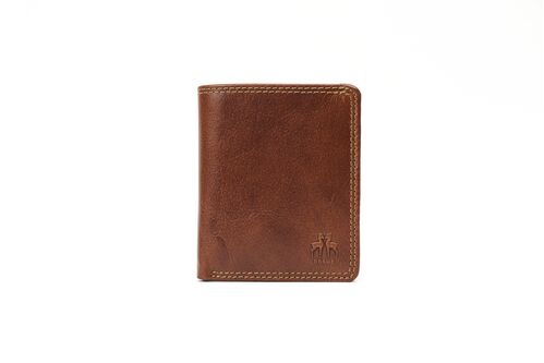 BILLETERO CRUMPLE MARRON