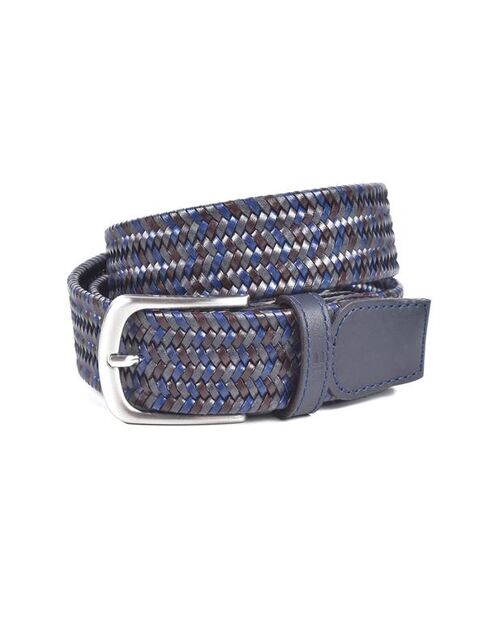 CINTURON TRENZADO SPORT WEAR T.M-AZUL MARINO