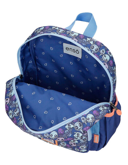 MOCHILA 28CM.NEW FRIENDS AZUL