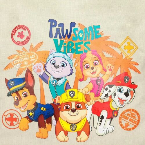 BOLSA VIAJE PAWSOME VIBES BEIG UNICA