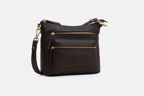 BOLSO VACUNO MARRON UNICA