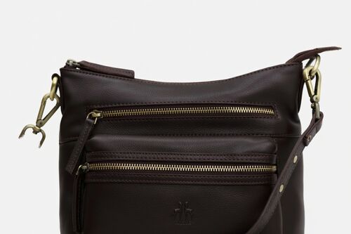 BOLSO VACUNO MARRON UNICA