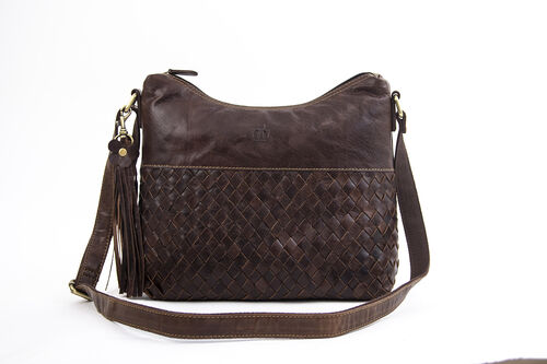 BOLSO CRUMPLE MARRON