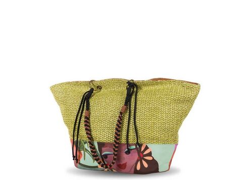 BOLSO RAFIA VERDE UNICA