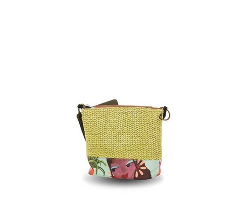 BOLSO RAFIA VERDE UNICA