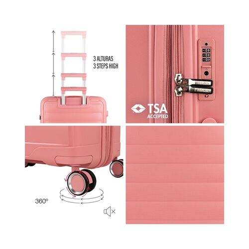TROLLEY LUTON ROSA 55 CM