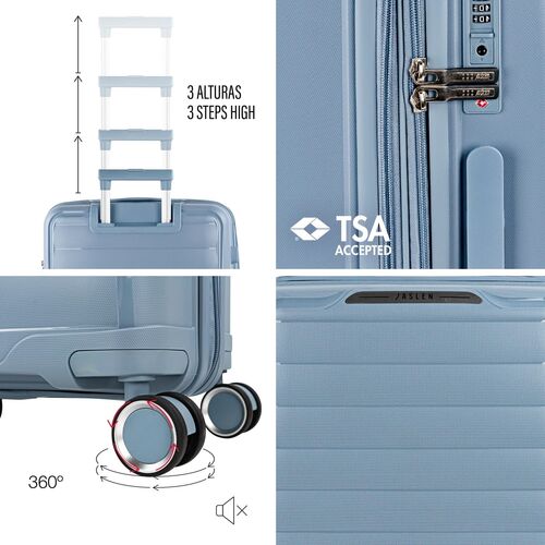 TROLLEY LUTON CELESTE 55 CM