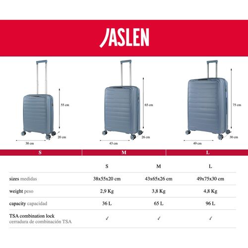 TROLLEY LUTON CELESTE 55 CM