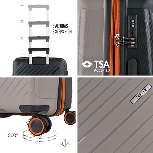 TROLLEY TIVOLI TAUPE 55 CM