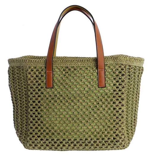BOLSO DE MANO KAKI UNICA