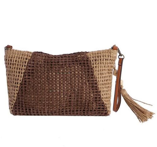 BOLSO DE MANO MARRON UNICA