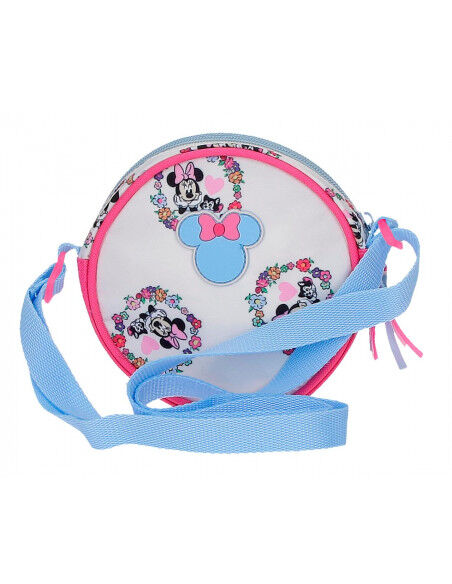 BANDOLERA MINNIE FLOWERS CELESTE UNICA