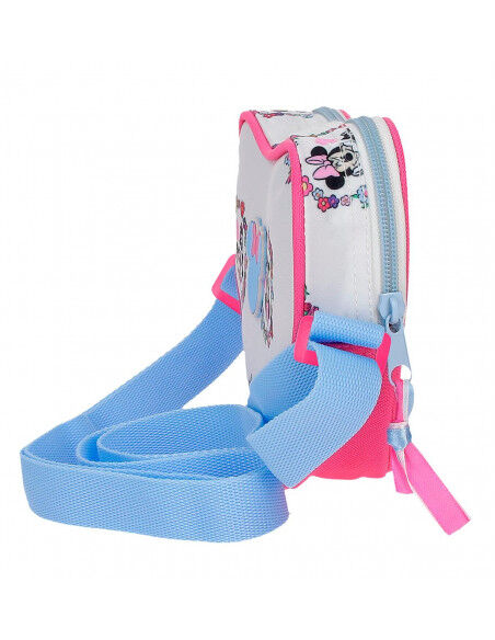 BANDOLERA MINNIE FLOWERS CELESTE UNICA