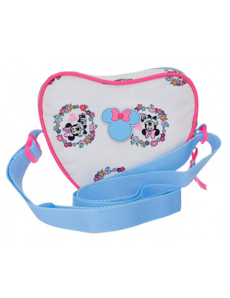 BANDOLERA MINNIE FLOWERS CELESTE UNICA