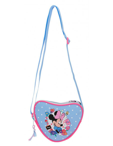BANDOLERA MINNIE FLOWERS CELESTE UNICA
