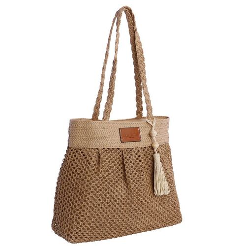 BOLSO DE HOMBRO BEIG UNICA
