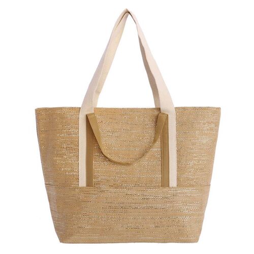 BOLSO DE PLAYA BEIG UNICA